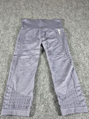 Gymshark Leggings Women Small 24x18 Purple  Seamless Yoga Gym Athleisure Pants